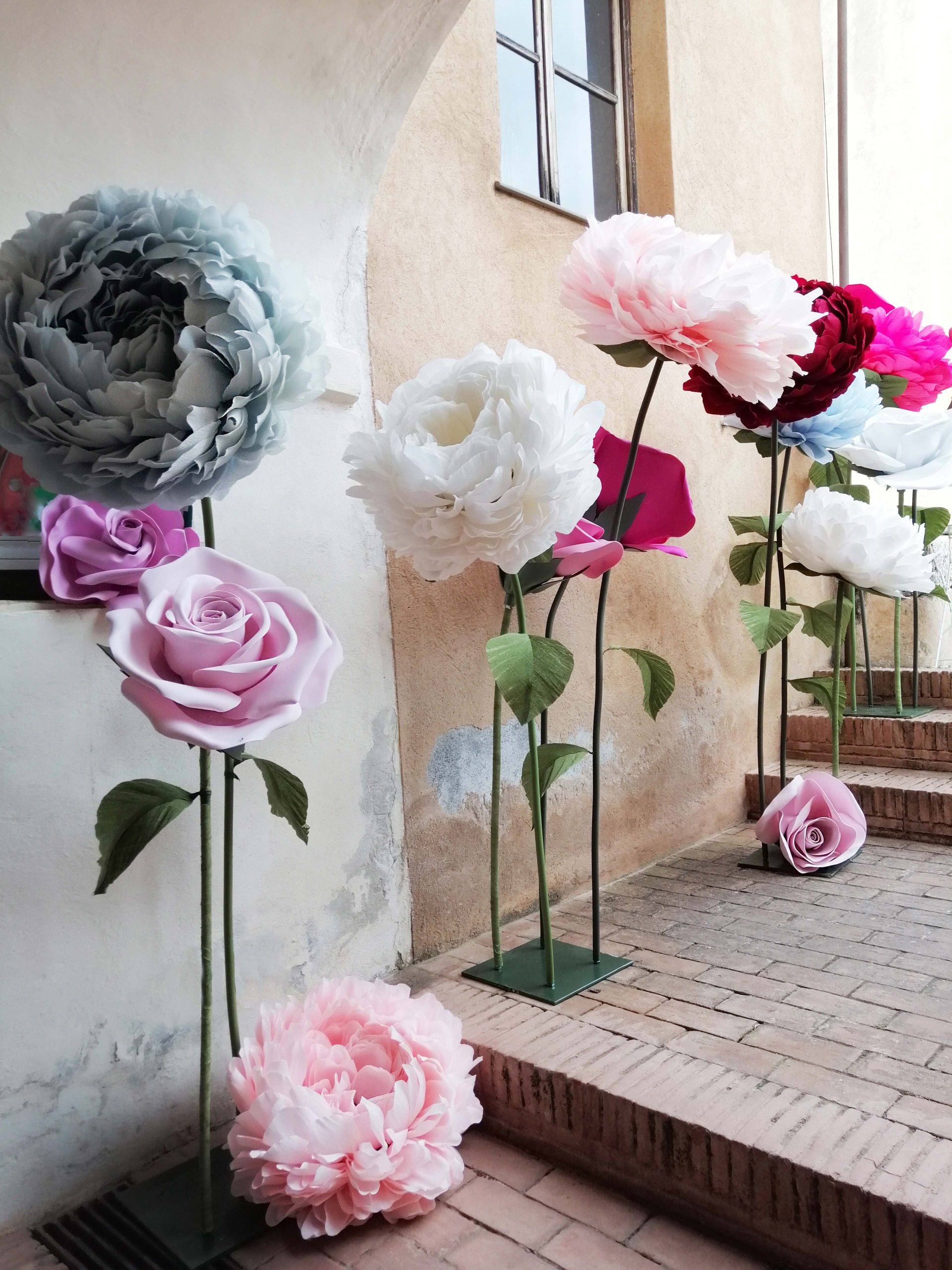 Miglior prezzo decorazione attraente 2.5 metri fiore gigante